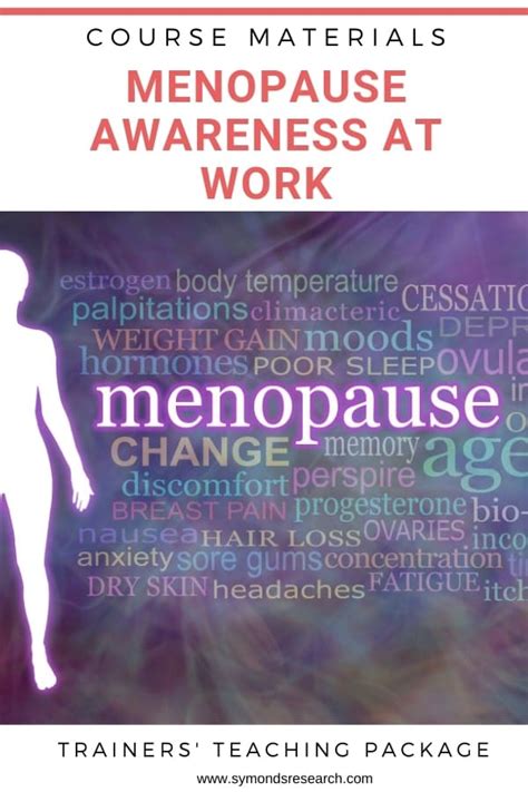 Menopause Awareness At Work Training Course Materials For Trainers