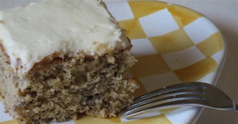 Sweet banana flavor in a delightful cake with icing. When I was growing up, one of my favorite desserts was ...