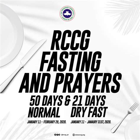 Rccg 2020 Fasting And Prayer Points Guideline Religion Nigeria