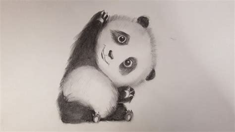 How To Draw Cute Baby Pandacute Panda Pencil Drawing Youtube
