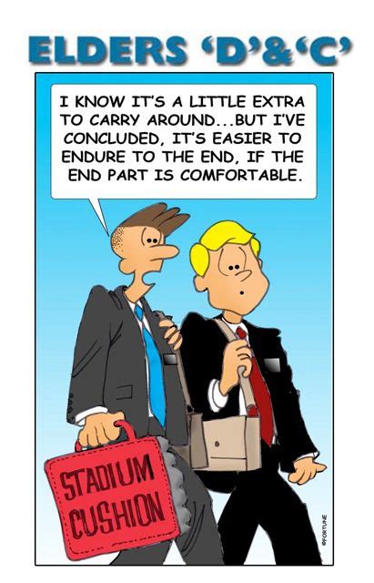 Cartoon Enduring To The End In Comfort Meridian Magazine
