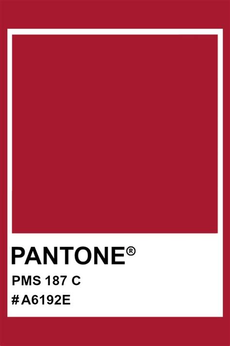 Pantone 187 C Pantone Color Pms Hex Pantone Color Pantone Color
