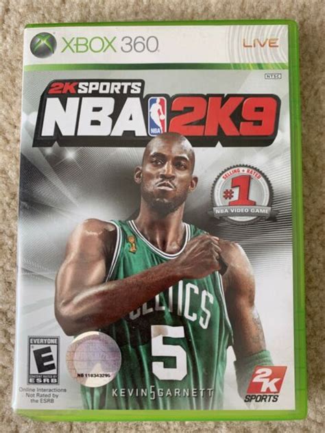 Original Xbox 360 Nba2k9 2k Basketball Video Game Nba Kevin Garnett