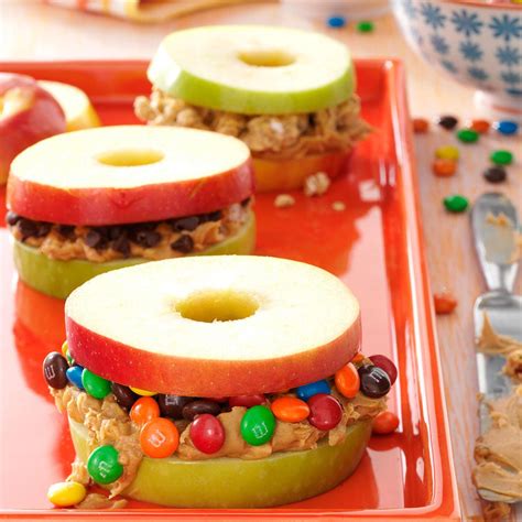 See more ideas about snacks, appetizer recipes, food. Apple and Peanut Butter Stackers Recipe | Taste of Home