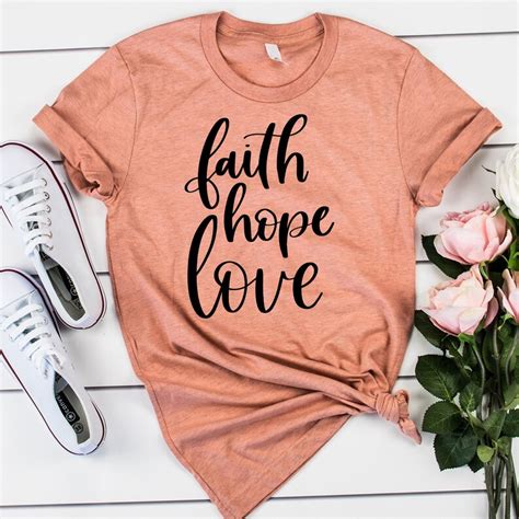 Faith Love Hope Svg And Cut Files For Crafters Digital Etsy