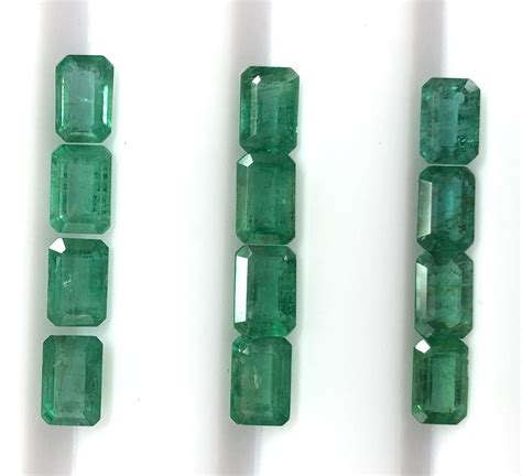 Certified 6x4mm Natural Emerald Faceted Octagon Gemstone Loose Etsy Uk
