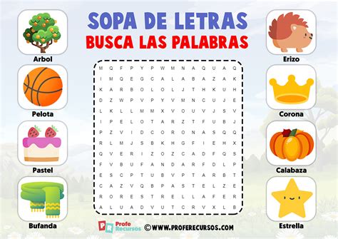 Sopa De Letras Para Niños De Primaria Cuarto Grado Importancia de Niño