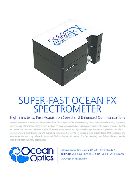 200nm 1100nm 08nm Uv Vis Spectrometer From Ocean Optics