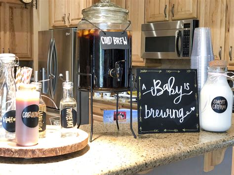 Baby Shower Coffee Bar A Baby Is A Brewing Coffee Baby