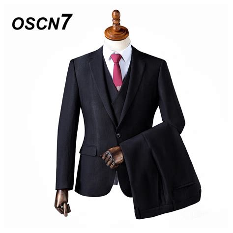 Oscn7 2019 Custom Made Suits Men Slim Fit Wedding Party Mens Tailor