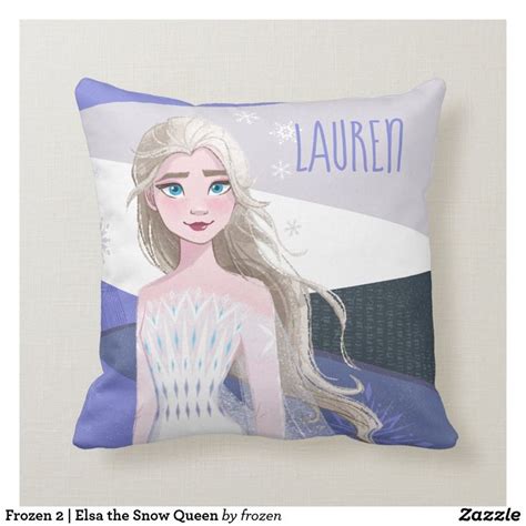 Frozen 2 Elsa The Snow Queen Throw Pillow In 2021