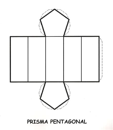 Prisma Pentagonal Para Imprimir SÓlidos GeomÉtricos EspaÇo Educar