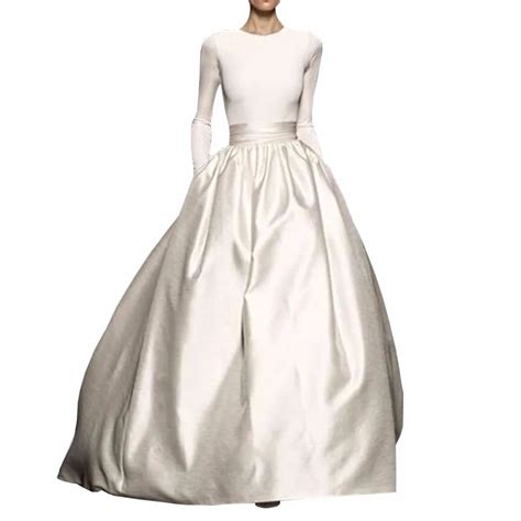 Gorgeous Puffy Taffeta Ball Gowns High Waist Vintage Skirt For Women To