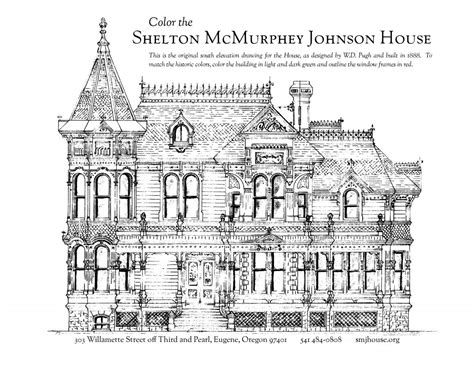 victorian houses coloring pages   print