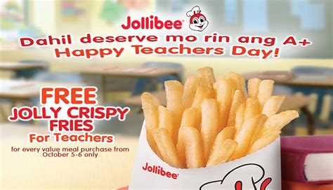 Free Jolly Crispy Fries For Teachers Cdo Promos