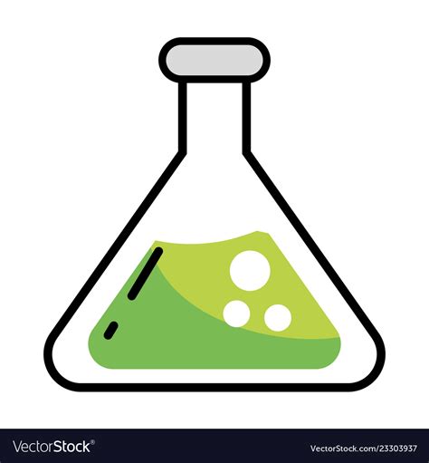 Chemistry Beaker Glass Cartoon Royalty Free Vector Image