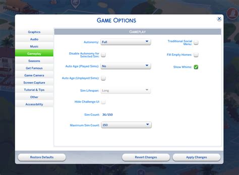 Solved Sims 4 Gameplay Tab Greyed Out Answer Hq