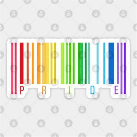 Pride Lgbtq Pride Barcode Design Lgbtq Sticker Teepublic