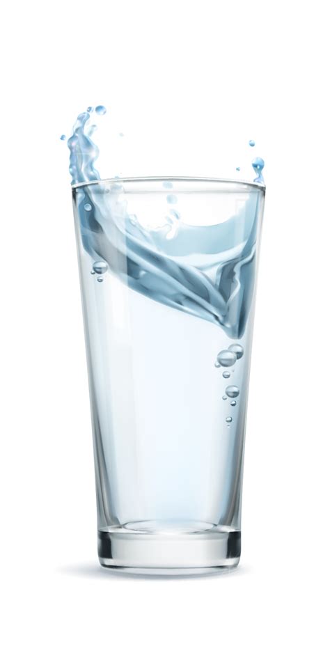 A Glass Of Water Vector Material Png Download 8911801 Free