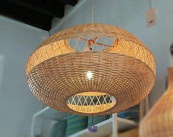 Kanawa Lampshade Handmade Rattan Lamp Shade Wicker Lamp Etsy Rattan