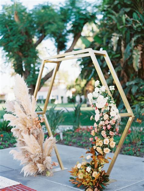All The Ingredients For The Chicest Bohemian Affair Wedding Arch