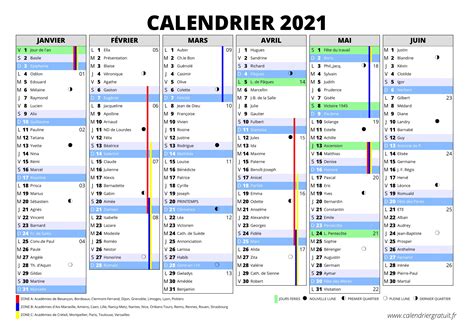 Calendrier Scolaire 2021 Vacances Calendrier Semestriel Ann E 2021 Photos