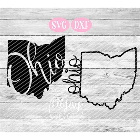 Ohio Svg Ohio State Svg Ohio Outline Svg Ohio State Usa Etsy