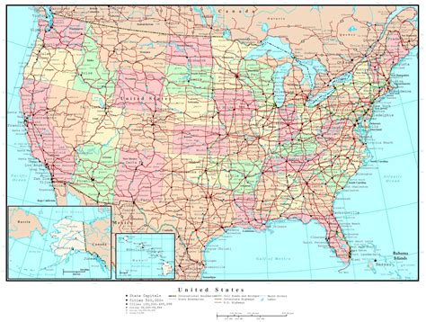 6 Best Images Of Free Printable Us Road Maps United United States