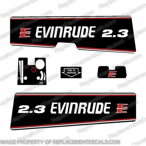 Evinrude 23hp Decal Kit 1993 1994