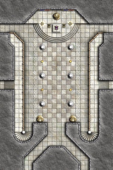 Dungeon Great Hall Throne Room Dndmaps Dungeon Maps Throne Room