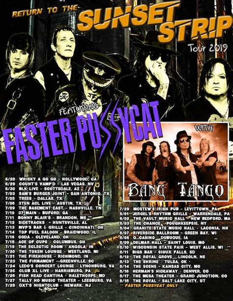 Faster Pussycat And Bang Tango Announce “the Return To The Sunset Trip” Tour Eddie Trunk