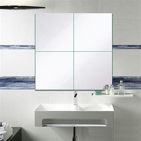9pcs 1515cm Mirror Sheets Square Non Glass Mirrors Tiles Self Adhesive Mirror Wall Sticker