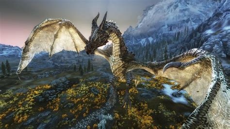 Skyrim All Named Dragons Dlc Legendary Youtube