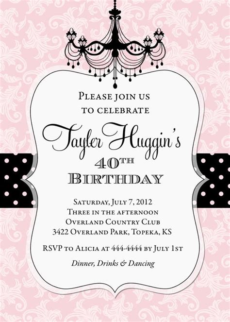 Free Printable Photo Birthday Invitations For Adult Download Hundreds