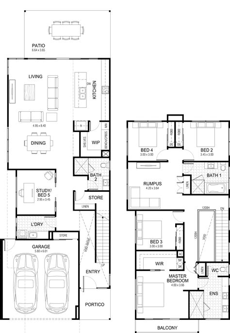 2 Storey House Plans Two Story House Plans Small 2 Story Designs By