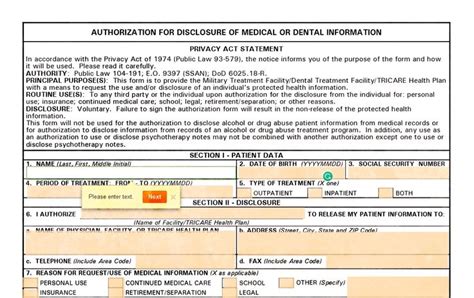 Dd Form 2870 Online Information Privacy And Word Dental