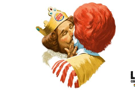 Burger King And Ronald Mcdonald Kiss In Ad Celebrating Everyone’s Right To Be Just The Way They
