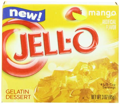 Jell O Gelatin Snacks Mango 3 Ounce Pack Of 24 Ebay