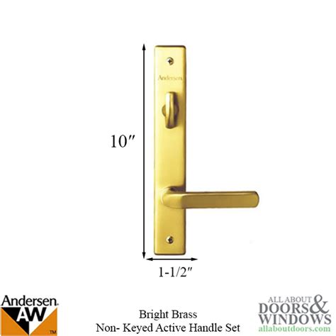 Hardware Kit Single Door Anvers Active Door Bright Brass