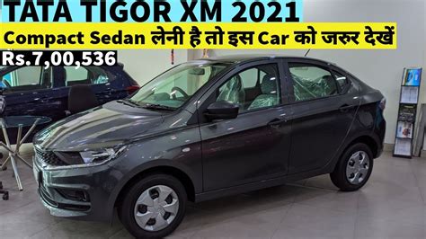 Tata Tigor Xm Model 2021 Interior Exterior Features Price Walkaround