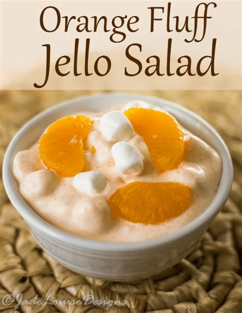 Orange Fluff Jello Salad With Cottage Cheese