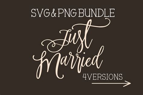 Married Svg Wedding Svg Just Married Svg Clip Art Marriage Etsy