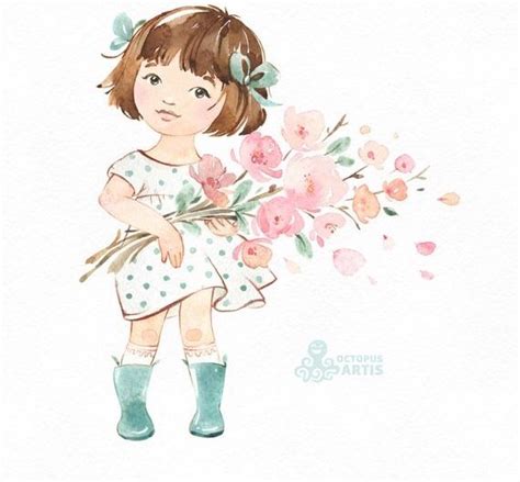 Baby Illustration Watercolor Illustration Watercolor Paintings