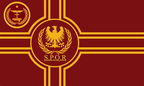 Revised Flag Of My Ns Nation The Roman Confederacy Vexillology