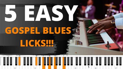 Gospel Blues Licks Beginner Piano Lesson Youtube