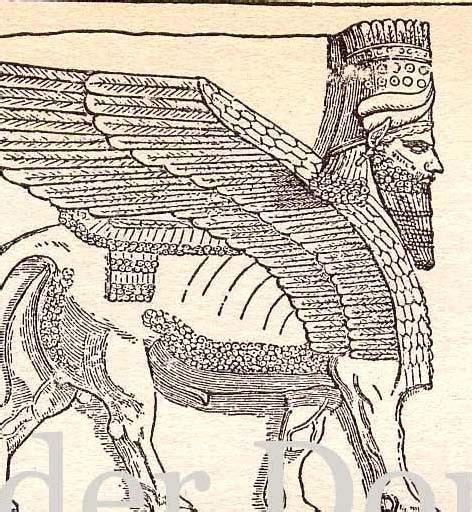 Ancient Babylon Culture Chart 1906 Edwardian Antique Natural History