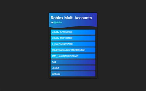 Roblox Multi Accounts Chrome Web Store