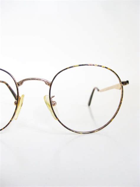 Vintage 1980s Round Eyeglasses Womens P3 Frames Glasses Optical