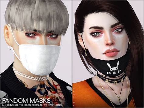Fandom Masks By Pralinesims Sims 4 Accessories