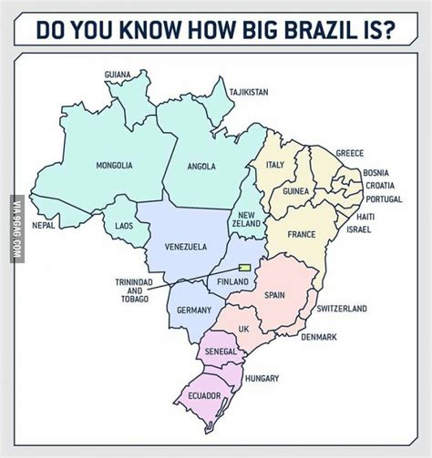 Do You Know How Big Brazil Is Vivid Maps